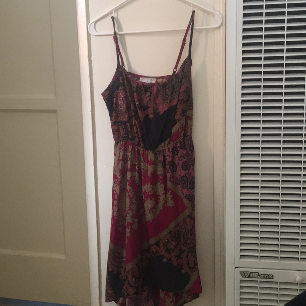 Adjustable spaghetti strap mod length dress